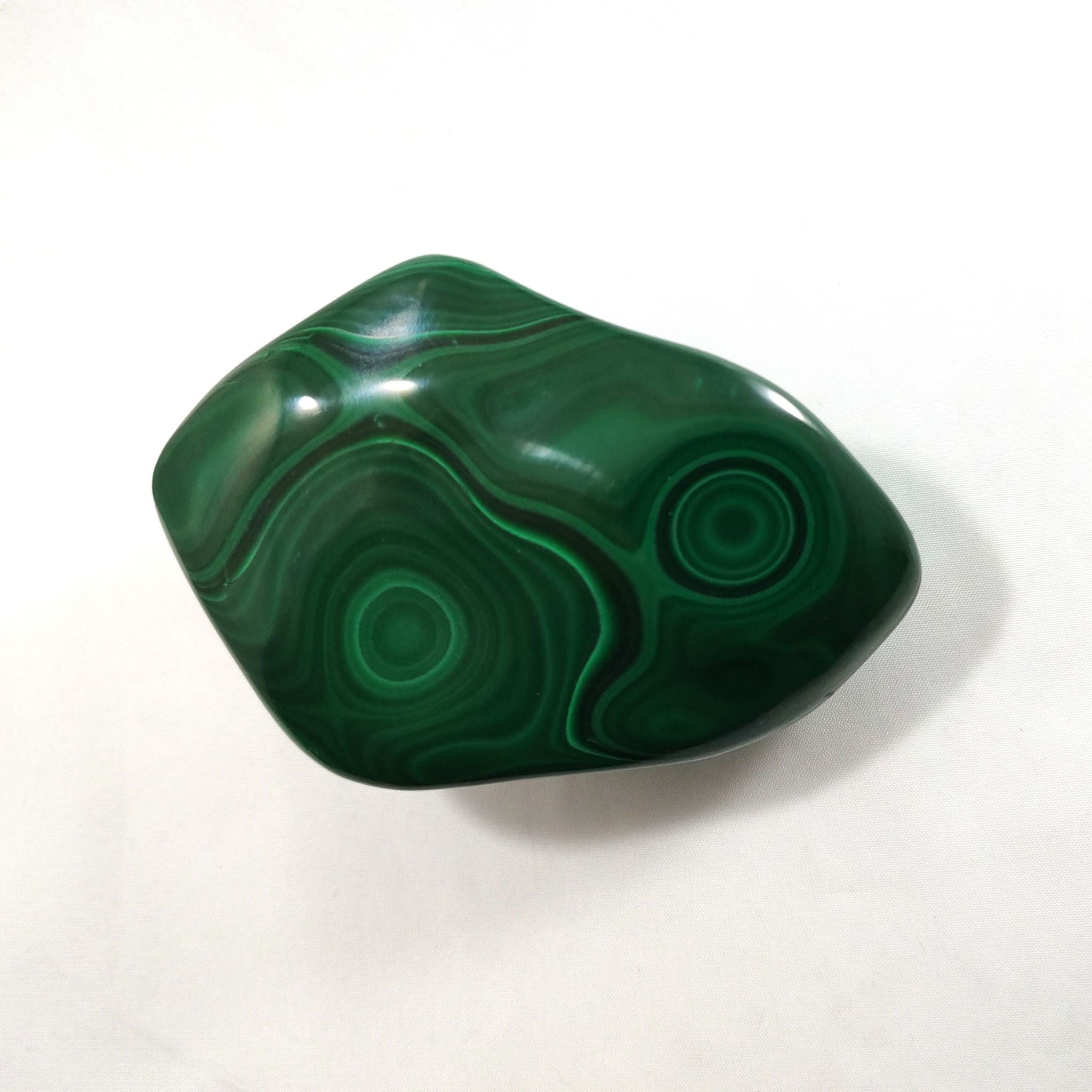 Malachite crystal freeform carving