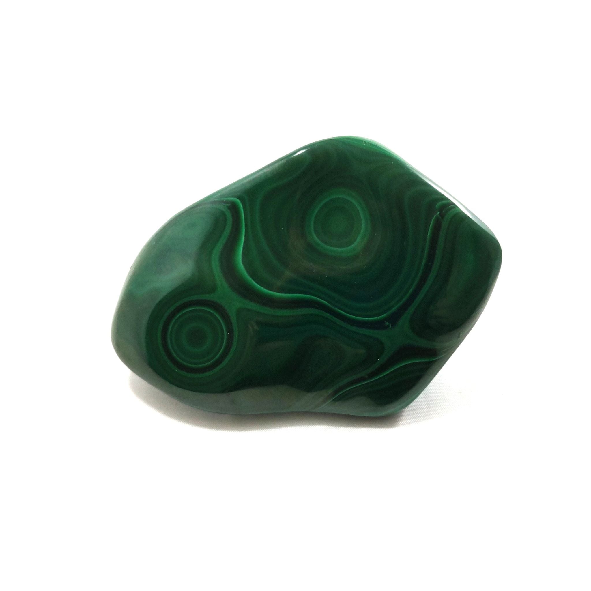 Malachite crystal freeform carving